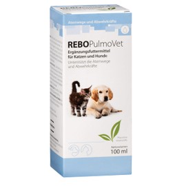 ReboPulmoVet Respiratory Support for Dogs & Cats 100 ml: Can Support Cough & Bronchial Problems in Dogs & Cats, Plant Extracts such as Plantain & Ivy