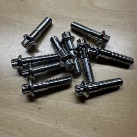 Coyote Assembly Bolts Chrome Bolts 2and 3 Piece Wheels(40 Pcs)8 MMx125 ADV1 Savini Hre