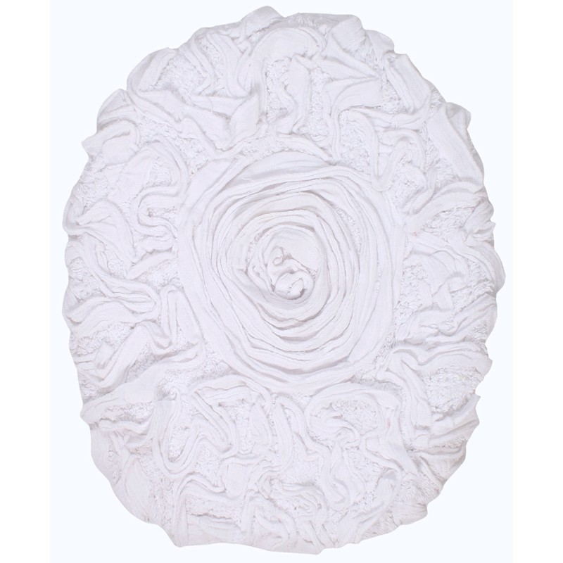 Home Weavers Bell Flower Toilet Lid Cover – 18"x18", 100%