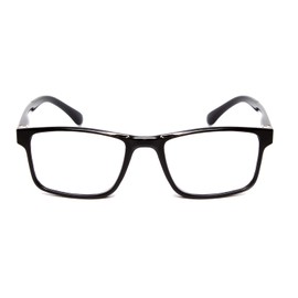 Calabria L2007 Gafas de lectura rectangulares +1.75 Negro Hombres Mujeres Lector eléctrico individual Elegante Moda Durable Gafas modernas