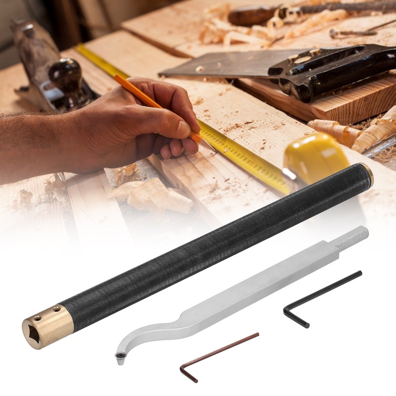 Wood Turning Tools Swan Neck Hollow Cutter Tool Bar Hex