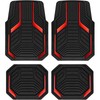 4 Piece Universal All Weather Rubber Car Floor Mats, Waterproof