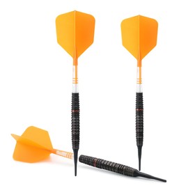 CUESOUL V6 20g Soft Tip 90% Tungsten Darts Set Oil Painting Surface Effect Barrel ROSTT19 Integrated Flight with Carbon Fiber Rod (CSOP-90R20K24)