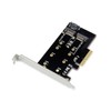 Conceptronic EMRICK04B PCI Express Card 2-in-1 M.2 SSD PCIe Adapter