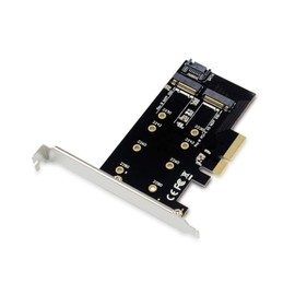 Conceptronic EMRICK04B PCI Express Card 2-in-1 M.2 SSD PCIe Adapter