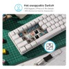 RK ROYAL KLUDGE RK61 Wireless 60% Mechanical Gaming Keyboard, Ultra-Compact