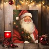 ART Christmas Santa Claus Canvas Wall Decor Christmas Tree and
