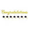 Pre-Strung Graduation Congratulations Banner No DIY Glitter Congratulation and Grad