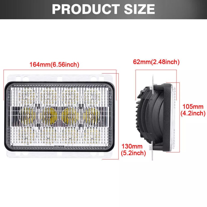 usstockeverything LED Headlights Hood Light For John Deere 6030 Series: 6230,