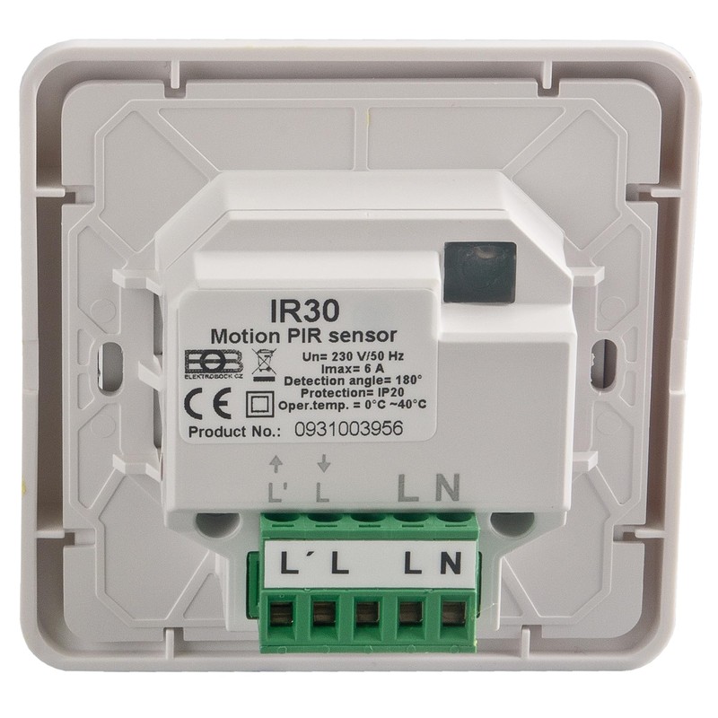 Elektrobock Flush-Mounted IR Motion Sensor IR30 White