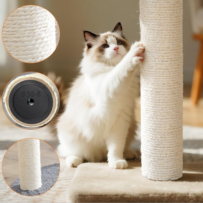 4 Pack Cat Scratching Post Replacement, 11.8 x 2.7 Inch