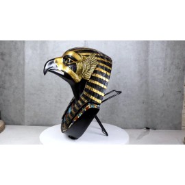 Ancient Egyptian Deity Horus God Of The Sky Bust Wall Plaque Sculpture 12.25"H