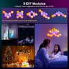 OJQ 8 Pack Hexagon Wall Light RGB Panel - Smart