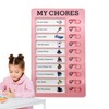 Chore Chart | Habit Tracker,Daily Chore Chart With Replacement Cardboard