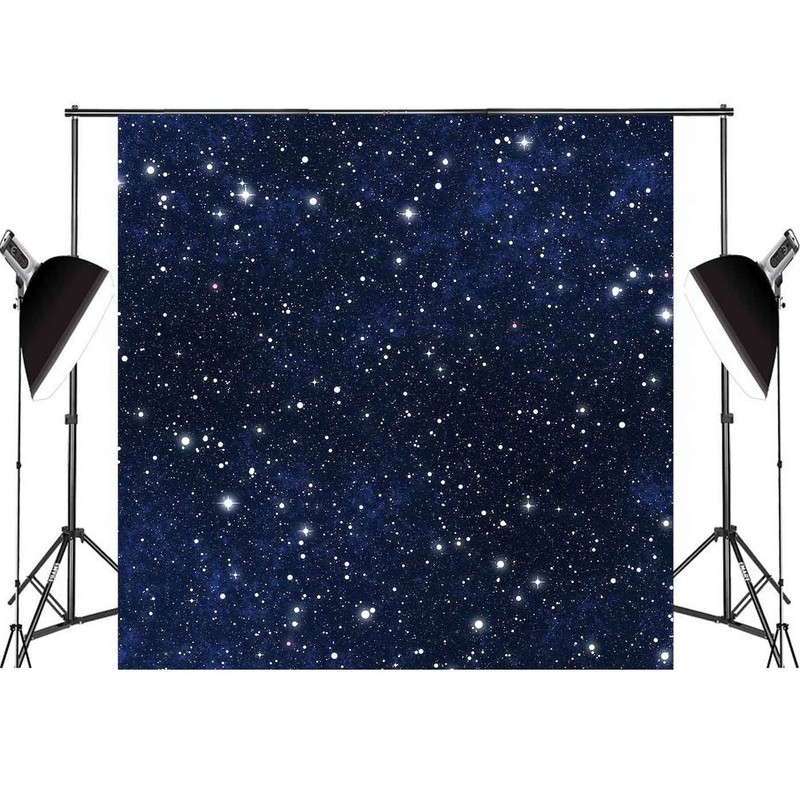 FEASRT 10x10ft Night Starry Sky Photo Backdrop Studio Props Stars