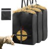 3 PCS Hay Bags for Goats, Metal Clasp and Removable