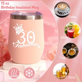 30th Birthday Gifts for Women, Women Birthday Gifts Ideas, Self Care for Women, Birthday Presents for Women, Birthday Gifts Sets for Her, Relaxation Bath Spa Gifts Baskets, Gifts Boxes for Sister