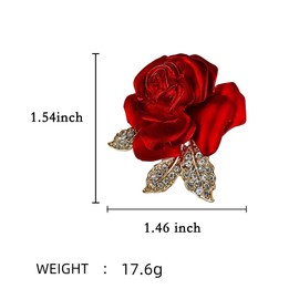 BeeGift Brooch Pin for Women Flowers Brooch with Created Crystal | Elegant Brooches | Pearl Brooches for Women with Flower Pins | Designer Brooch Collar Pins for Women