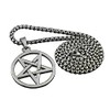 Pagan Wicca Inverted Star Pentagram Pendant Men's 316L Stainless Steel