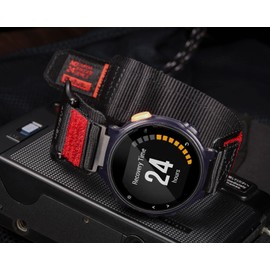 Military-Grade Nylon Strap for Garmin Forerunner 735XT/235/220/230/620/630/235 Lite, Approach S20/S5/S6, Hoop and Loop Adjustable Design (Tools set Included)