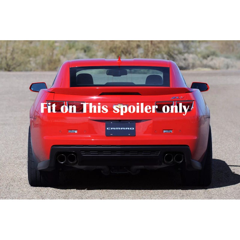 SDeelCase 2 Pcs Satin Black Decklid Gurney Flap Wickerbill Fit