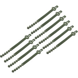 Correas de apoyo para plantas resistentes, lazos ajustables de goma suave para árbol con resistencia a los rayos UV para jardín, bandas de cultivo flexibles para asegurar árboles a estacas, verde, 24