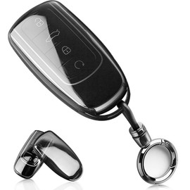VenxyKod Durable TPU Key Fob Case for Chery Jaecoo J7/J8/J9, Tiggo 8 Pro & Plus, Tiggo 7 Pro Max, and Omoda 5 C5 - Smart Key Protector with Keychain, 4-Button Accessory TPU Case