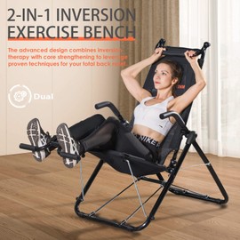 BODYRHYTHM Core & Ab Lounge Workout Chair, an Fitness System for Muscle Activating Workout and Inversion Therapy for Back Relief to Burn Calories and Work Muscles Simultaneously (Black)