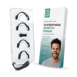 Over Lu AirflowPro  Dilatador Nasal Magnético Reutilizable  Anti Ronquidos Inteligente, Mejora la Respiración Nocturna y Deportiva  Alternativa a...  