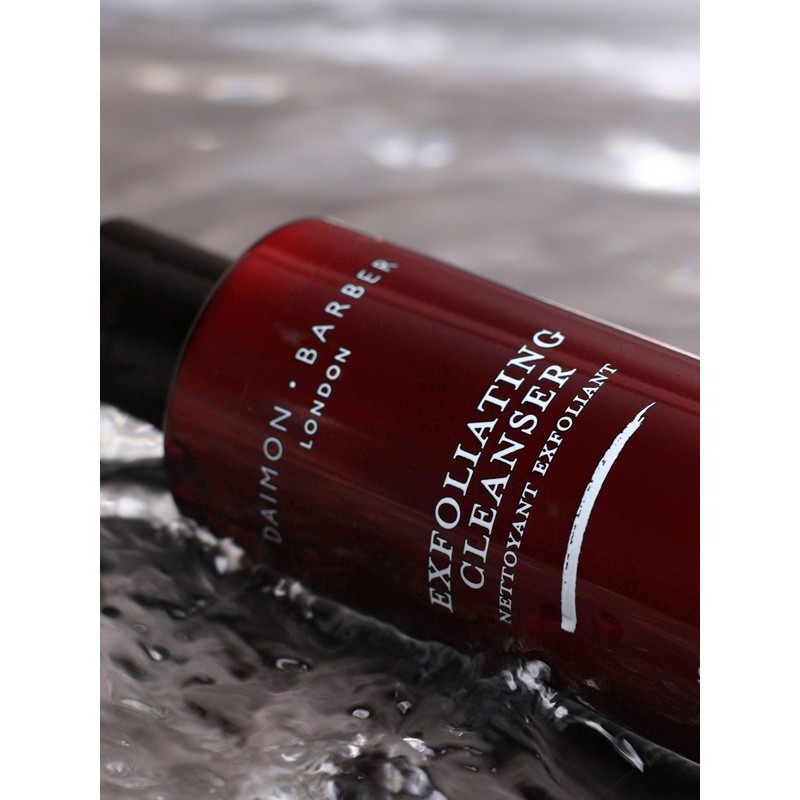 Daimon Barber Exfoliating Cleanser, Face and Beard Scrub for Men,