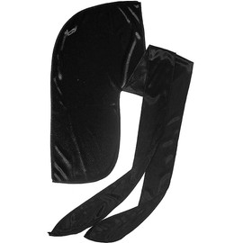 Red by Kiss Silky Satin Durag Premium Smooth Silky Durag for Men & Women 360 Waves Headwraps (Black)