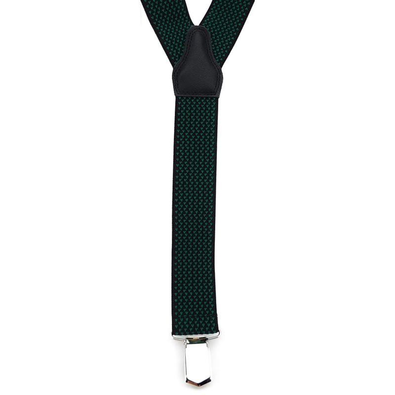 TigerTie Unisex Y-shaped braces with 3 extra strong clips, patterned,