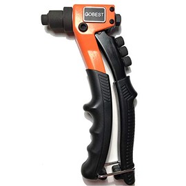 GOBEST Short Hand Riveter pop Rivet Gun 200 mm, 2.4-4.8 mm