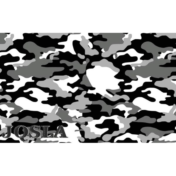 Black White Gray Camouflage Matte Premium Vinyl Car Wrap Decal