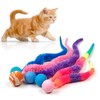 LE TOOTER Mixed Bouncy Ball with Tail Cat Toys,5 Packs