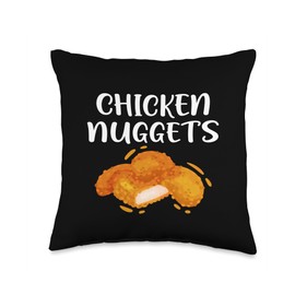 Chicken Nuggets Food Chicken Fast Food Chicken Nuggets Throw Pillow