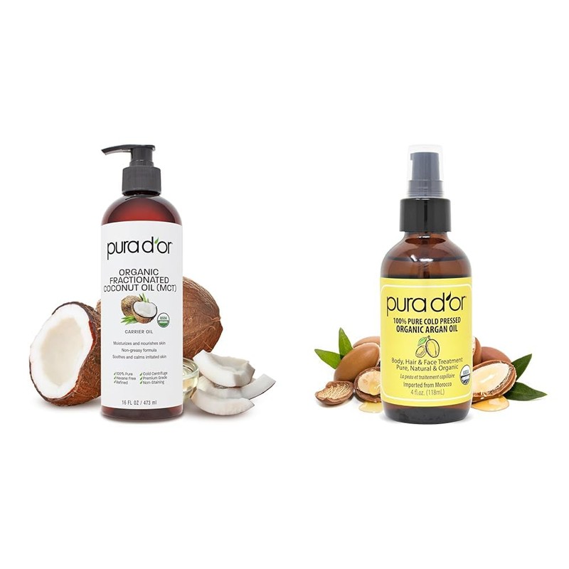 PURA D'OR PURA D'OR 16 Oz ORGANIC Fractionated Coconut Oil
