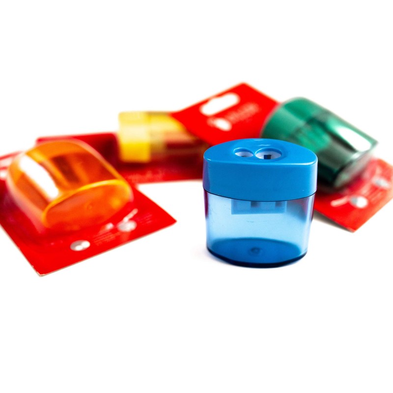 Valor Products 2 Holes Pencil & Crayon Sharpener, Pack of