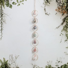 Natural Raw Crystal Gemstones Healing Chakra Wall Hanging Ornament for Home Decor