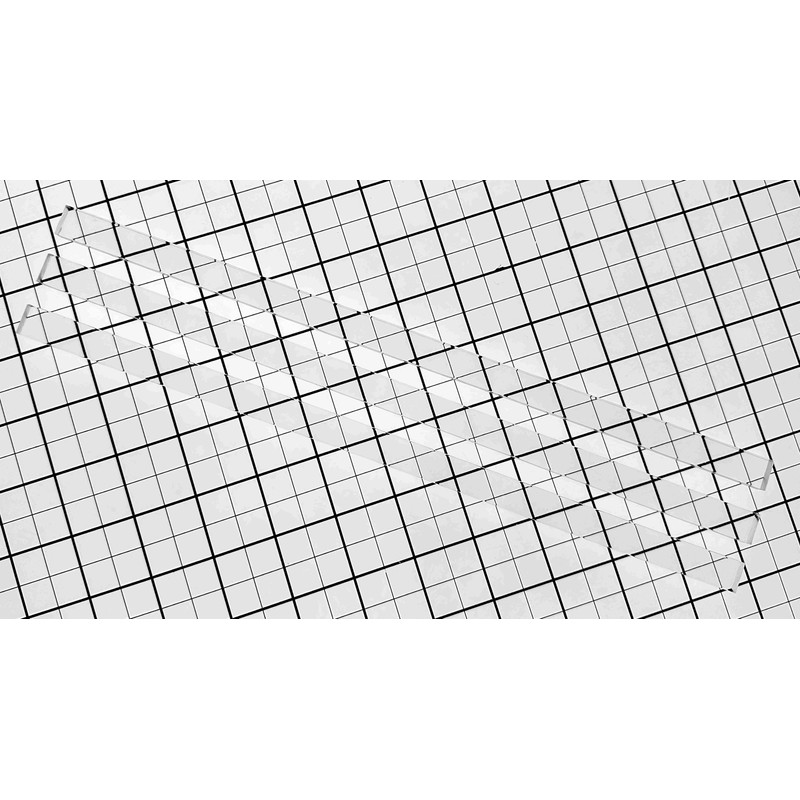 3 Pcs 1/2” x 1/4" x 12” Long Rectangular Clear