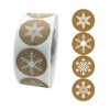 Snowflake Stickers for Business Packaging and Greeting Cards - 1