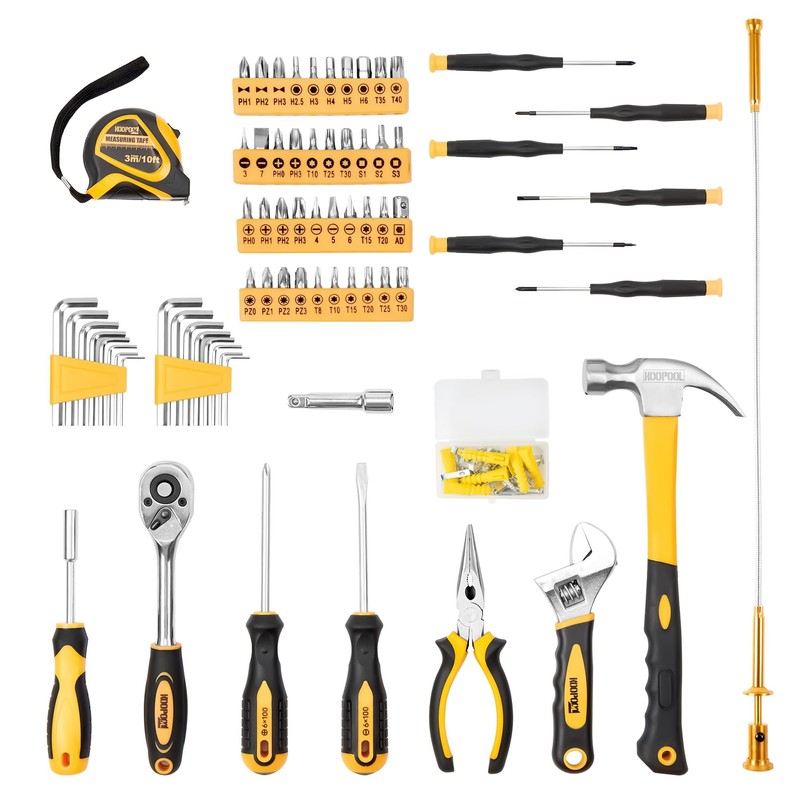 KOOPOOL 159 Piece Tool Set, Tool Box Kit for Mechanic