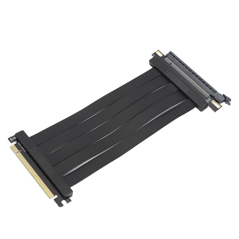PCIE 4.0 X16 Extender 180 Degree 26GB/s 7.9in Long Gold