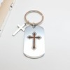 EDGTP Christian Keychains for Men Bible Verse Joshua 1:9 Cross