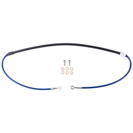 Tusk Front Motorcycle Steel Braided Brake Line Standard Length Blue For KTM 350 XCF-W 2012-2013