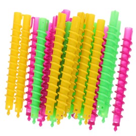 IWOWHERO Crimper-Haarwerkzeug 100st Spiral-dauerwelle Lockenwickler Lockenstab Haardauerwellen Für Frauen Lockenstäbe Haarstäbchen Für Locken Dauerwellen-kit Abs Wollrolle Multifunktion