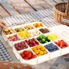 Snack Box Container, 2 PCS Divided Serving Tray with Lid