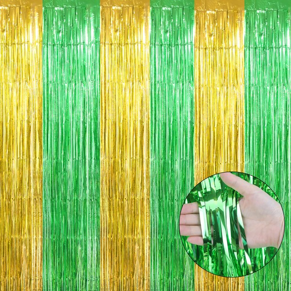 St. Patrick's Day Foil Fringe Curtains 6pcs St Patricks Day