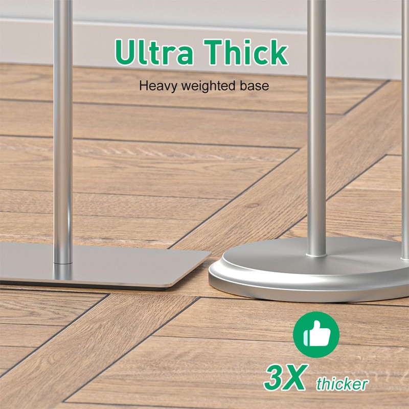 Freestanding Toilet Paper Holder with Shelf and Reserve for Small