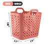 BANEBOR Portable Laundry Hamper with Handles - Foldable Rectangle Clothes